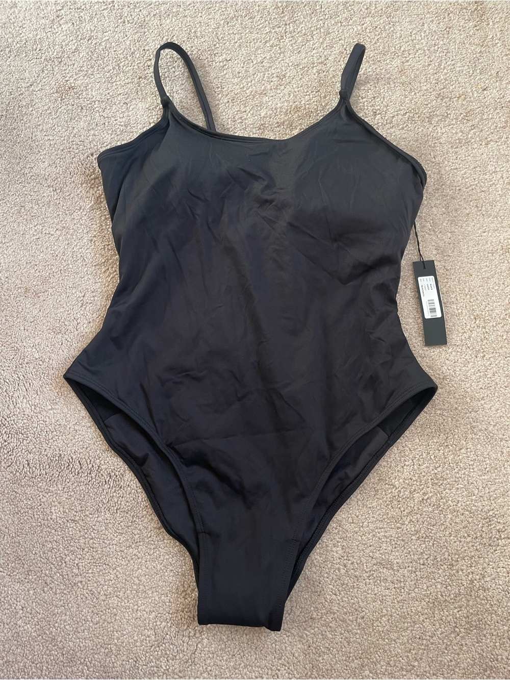 TA3 Lacey One Piece Swimsuit Black L Short 3.0 NWT